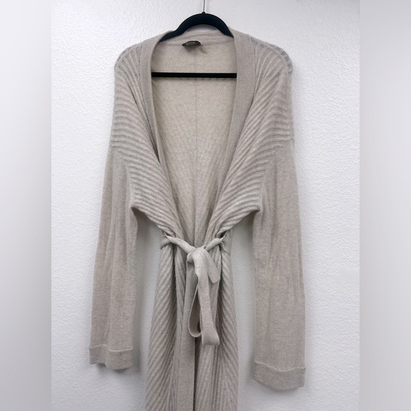 Le Kasha Ribbed Cashmere Long Cardigan - Picture 4 of 6